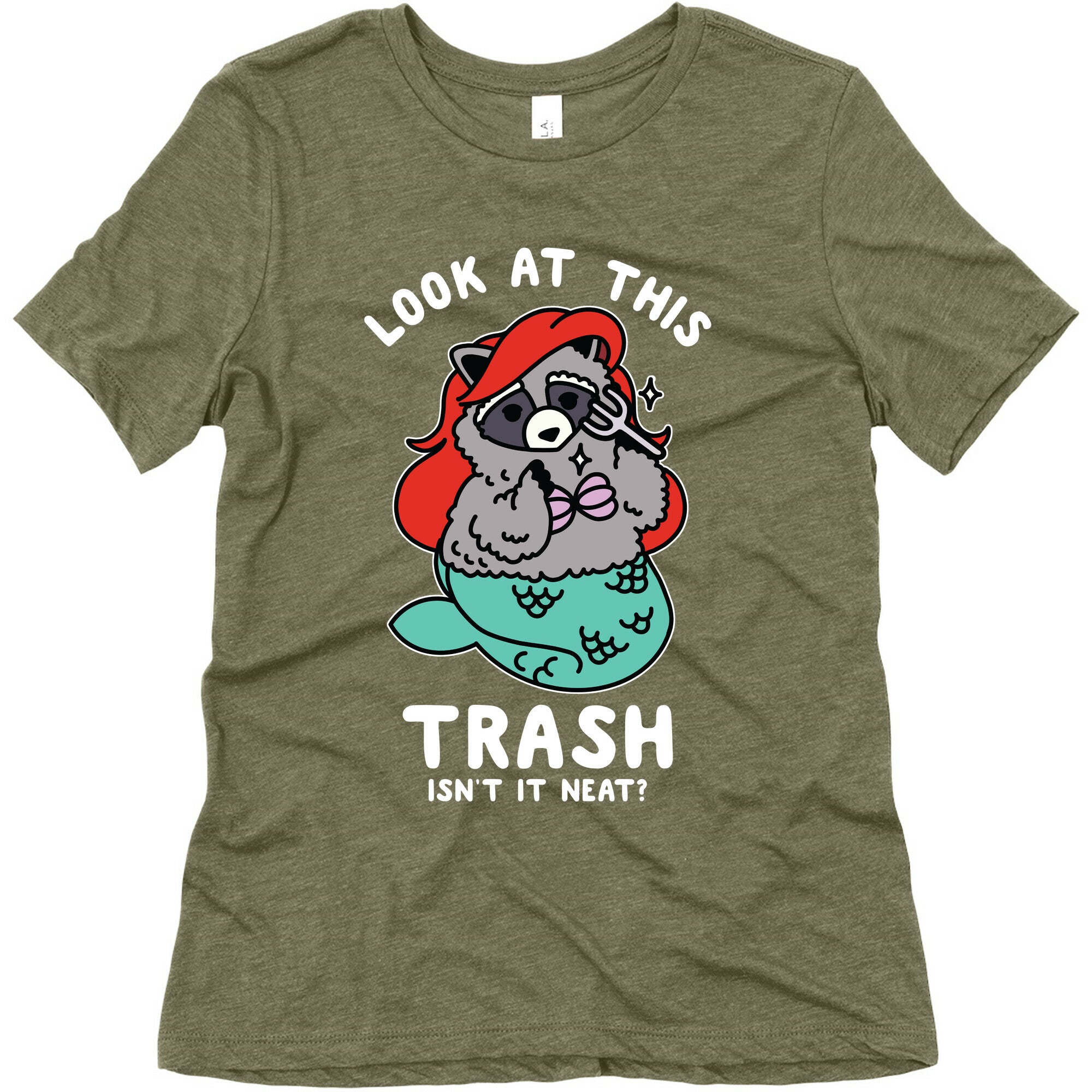 Look At This Trash Isn't It Neat? Raccoon Women's Triblend Tee